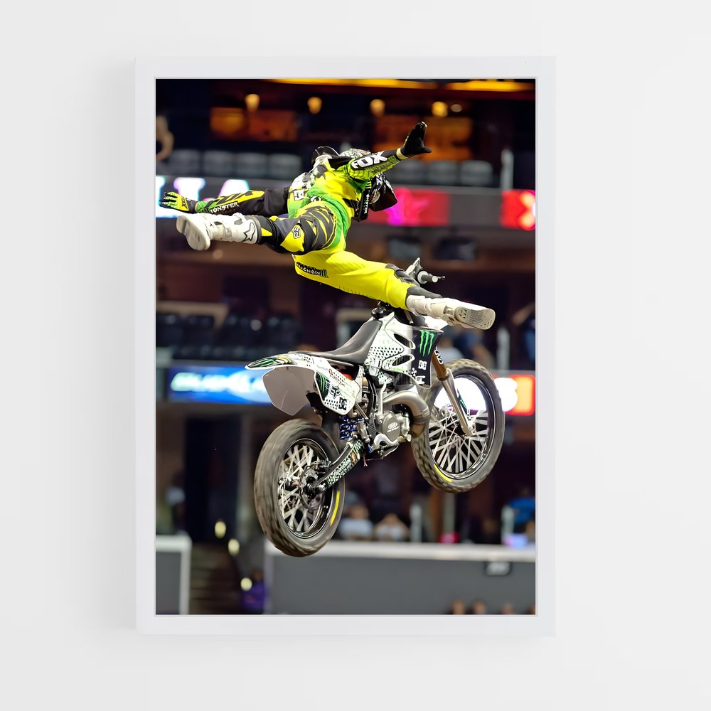 Poster Nitro Stunt – affiche Motocross freestyle (vue 3)